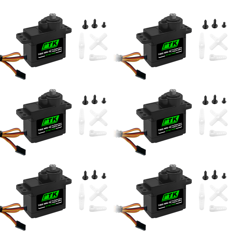 Rc Helicopter Parts - PTK 7452 MG-D 9G Servo Digital