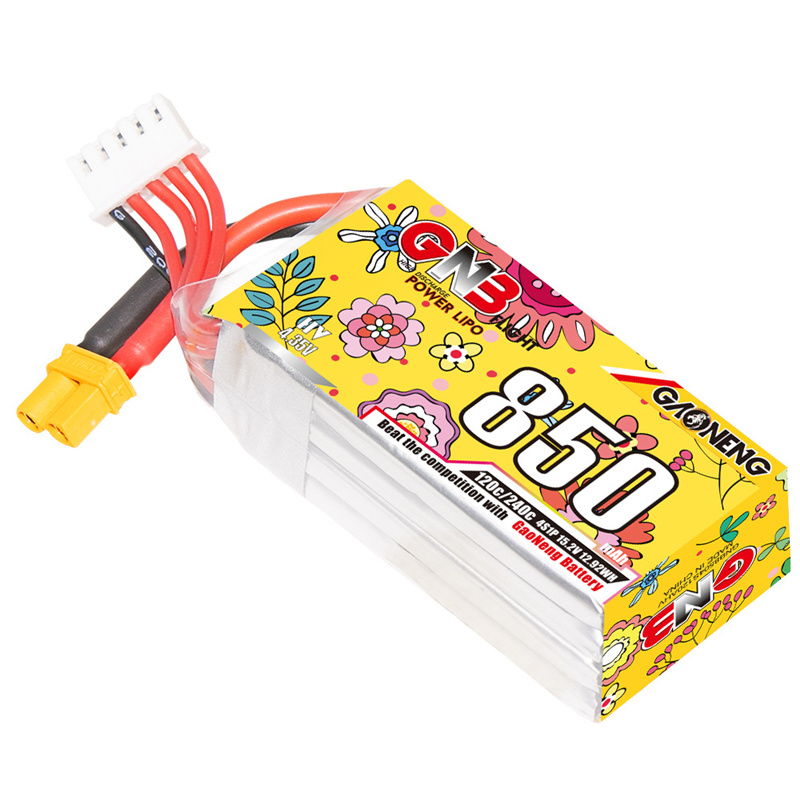 Baterai Lipo GNB 4S 15.2V 850m - Rc Helicopter Charger ulasan dan harga