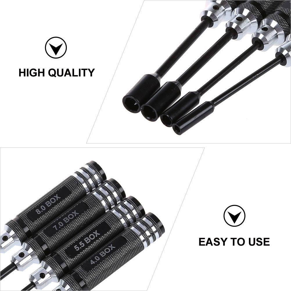4Pcs Set Alat Obeng Soket Hex  - Rc Helicopter Tool Kit ulasan dan harga