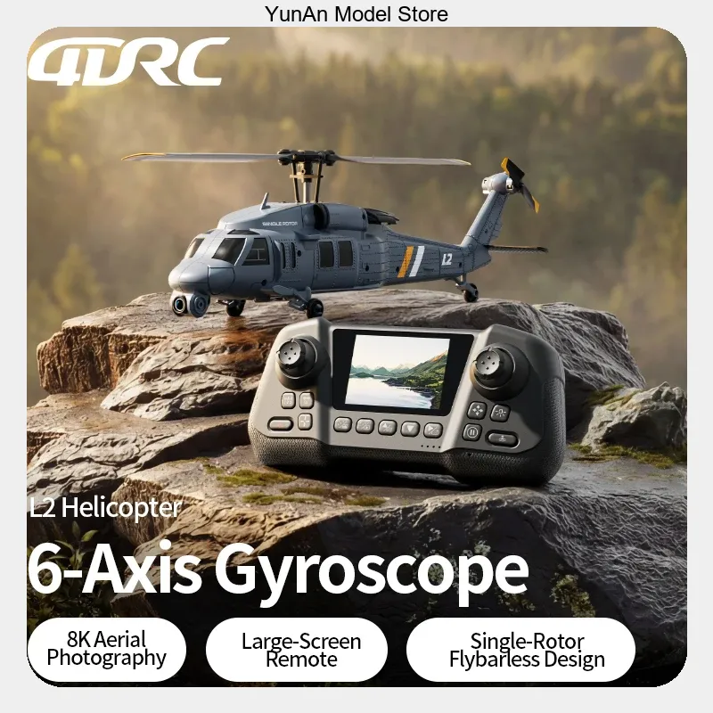 Helikopter RC 4DRC L2 8K UHD F - Rc Helicopter Gyro ulasan dan harga